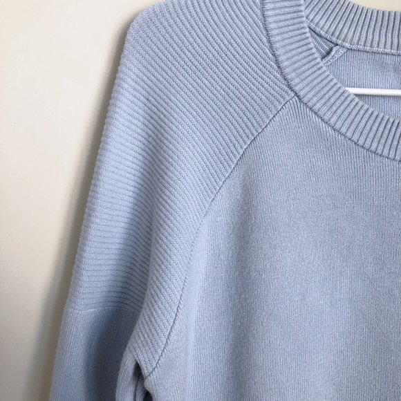 Dynamite Crewneck Knit Sweater Baby Blue - Picture 3 of 6